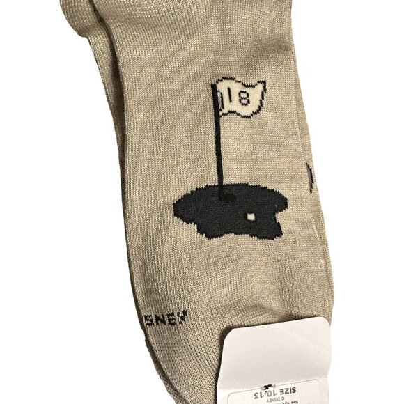 Disney Vintage 1990’s Mickey Mouse Golf Socks Mens 10-13 Beige NEW NOS 18 Hole - Picture 5 of 6